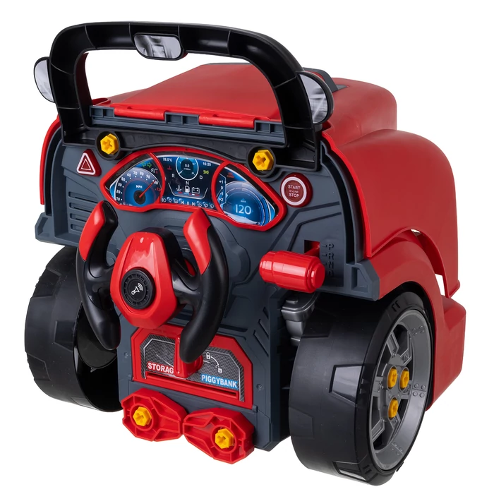 Interaktív autómotor szerelő játék