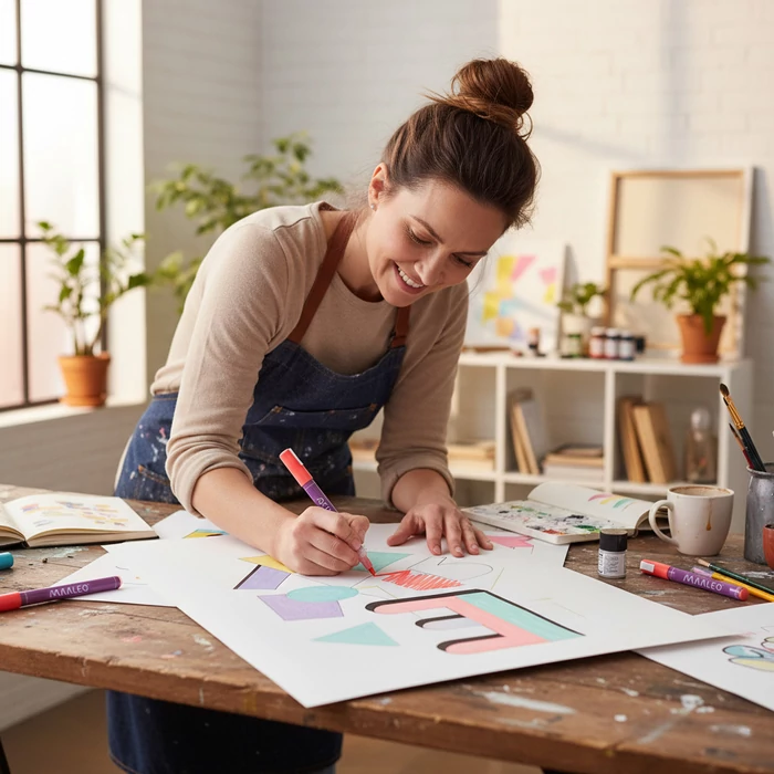 12 db-os akril filctoll készlet