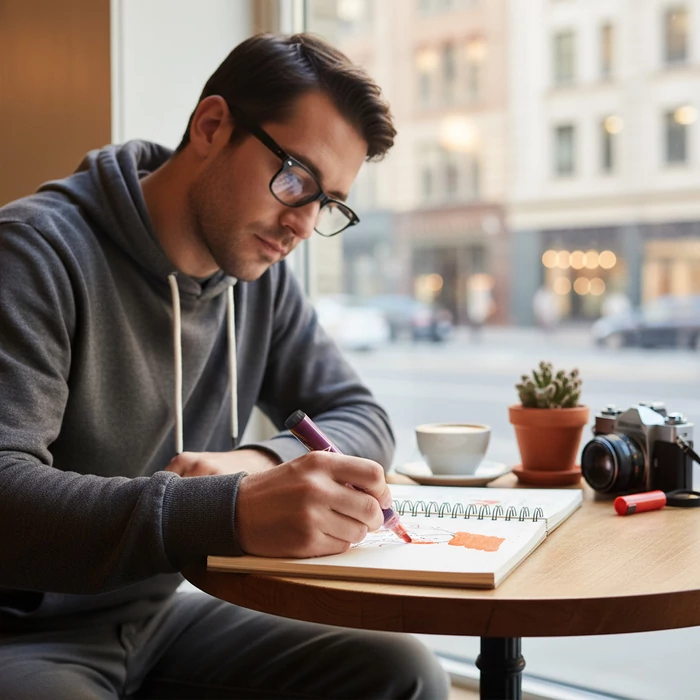 12 db-os akril filctoll készlet