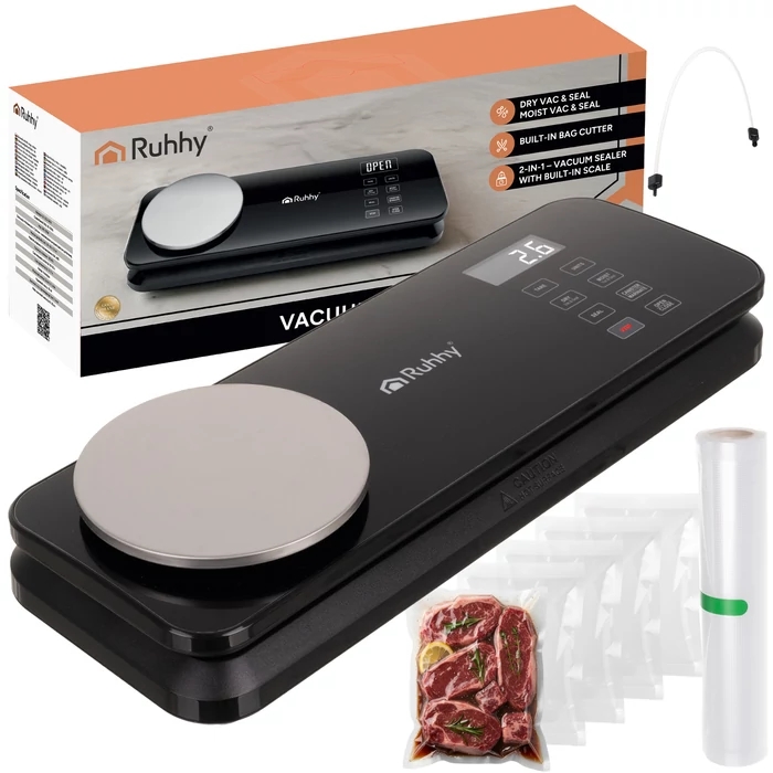 Ruhhy fóliahegesztő beépített mérleggel