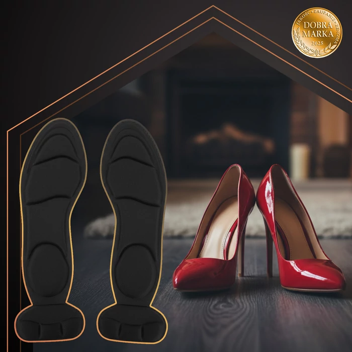 Talpbetét magassarkúkhoz - Fekete