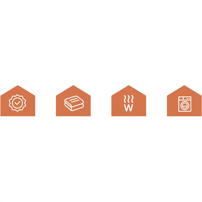 RUHHY 190x80 cm-es elektromos fűthető matracvédő