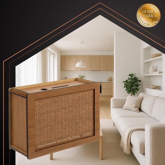 Pénzmegtakarító fa persely