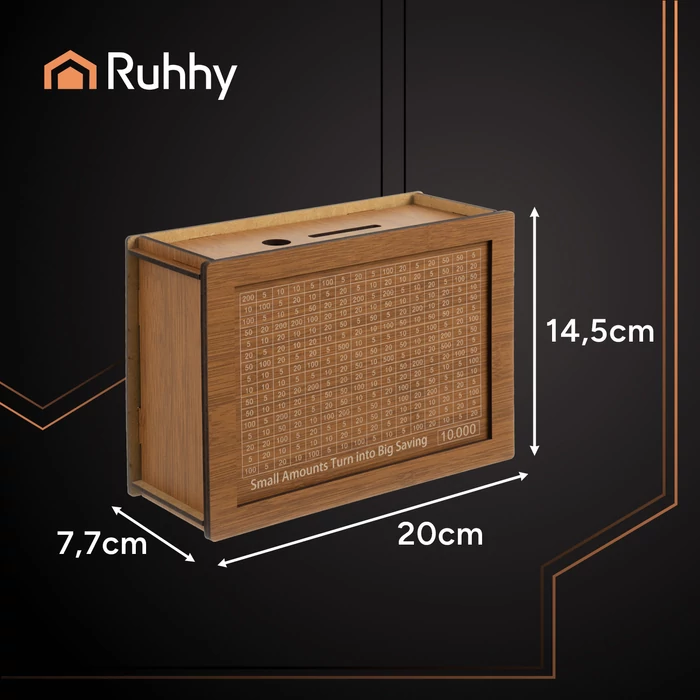 Pénzmegtakarító fa persely