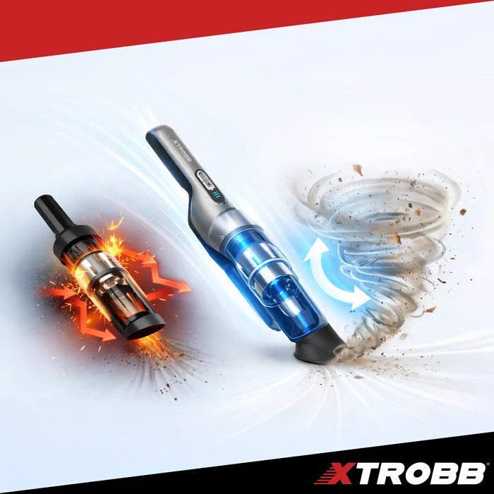 Xtrobb akkus autóporszívó HEPA szűrővel