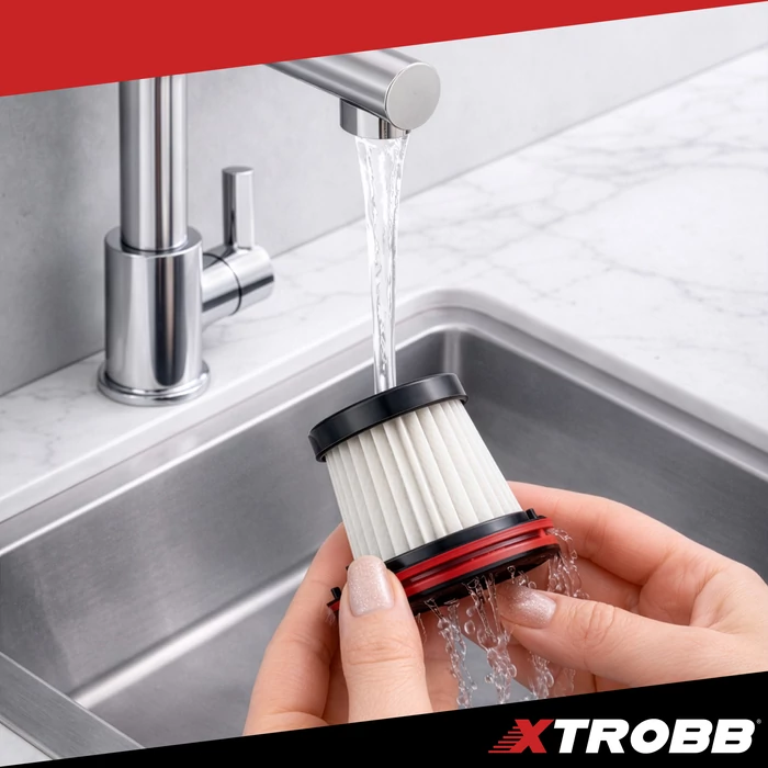 Xtrobb akkus autóporszívó HEPA szűrővel