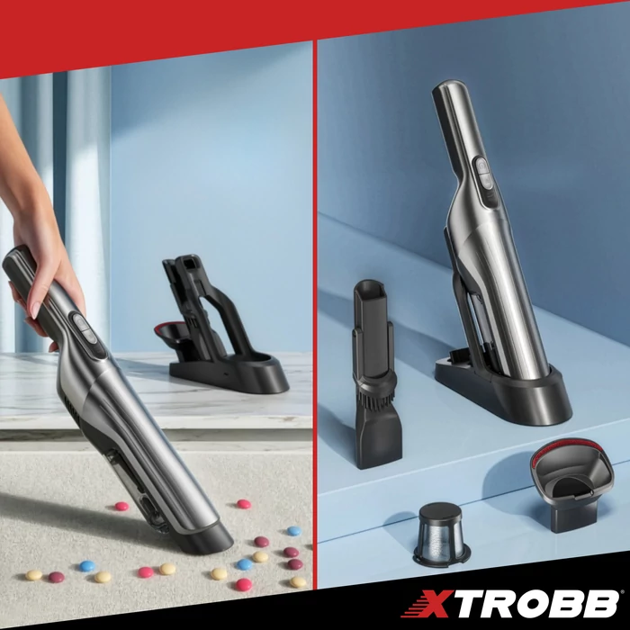 Xtrobb akkus autóporszívó HEPA szűrővel