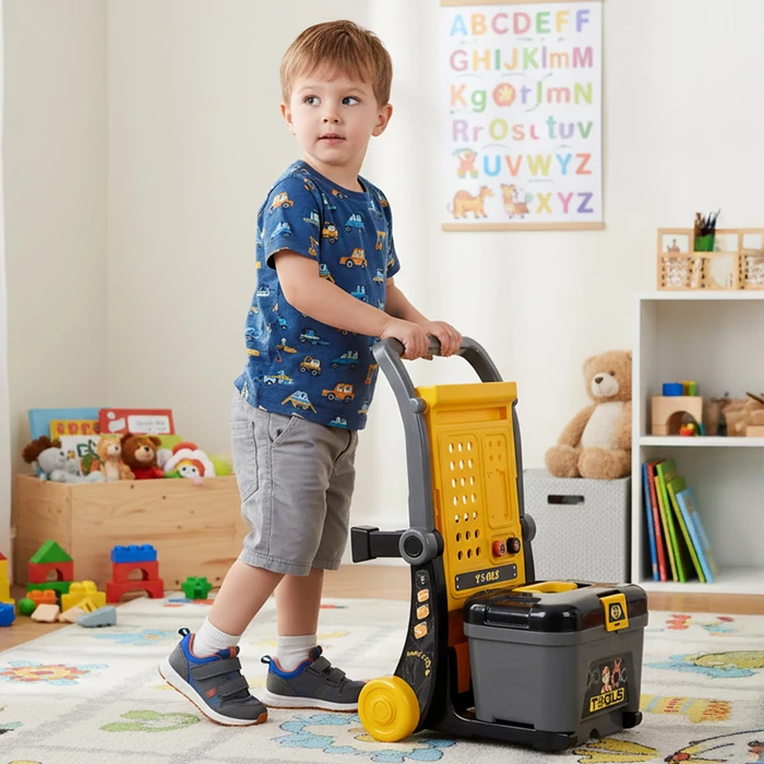 59 darabos 3 az 1-ben műhelykocsi gyerekeknek