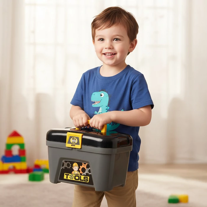 59 darabos 3 az 1-ben műhelykocsi gyerekeknek