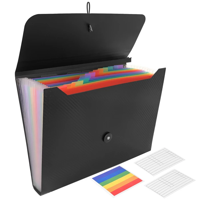 Maaleo 13 rekeszes A4-es iratmappa gumiszalaggal