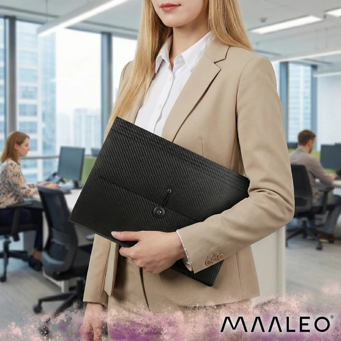 Maaleo 13 rekeszes A4-es iratmappa gumiszalaggal