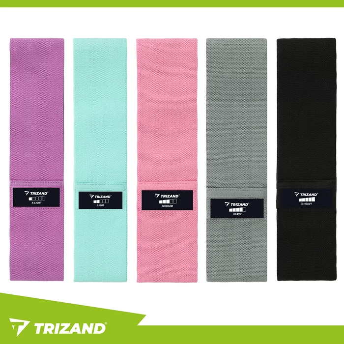 Trizand textil edzőszalag készlet, 5 db, 5-35 kg