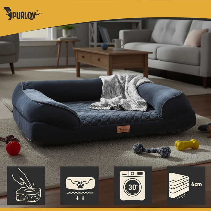 Purlov habszivacs kisállat fekhely cipzáras huzattal, S