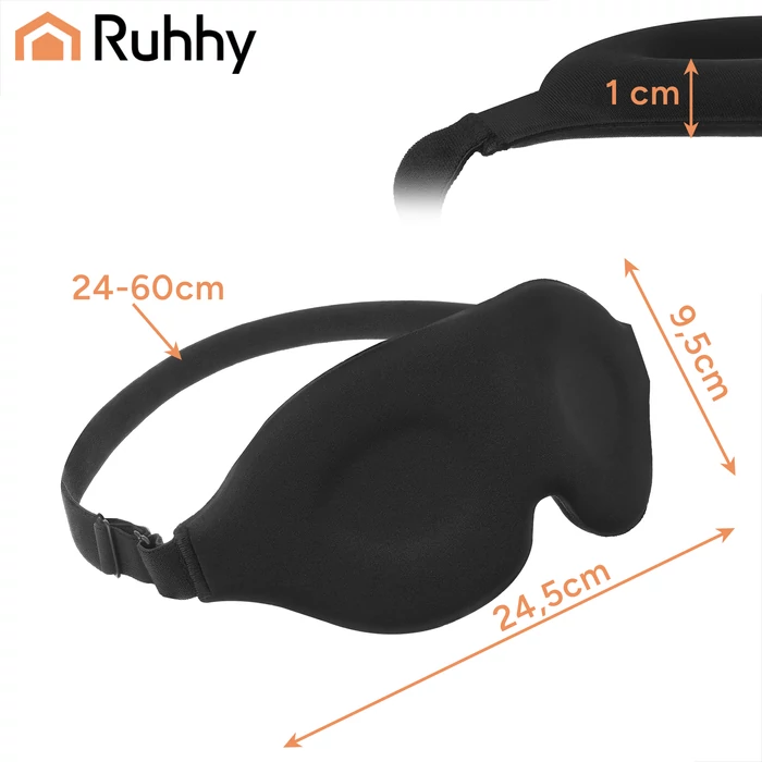 Ruhhy 3D memóriahabos szemkötő alvómaszk