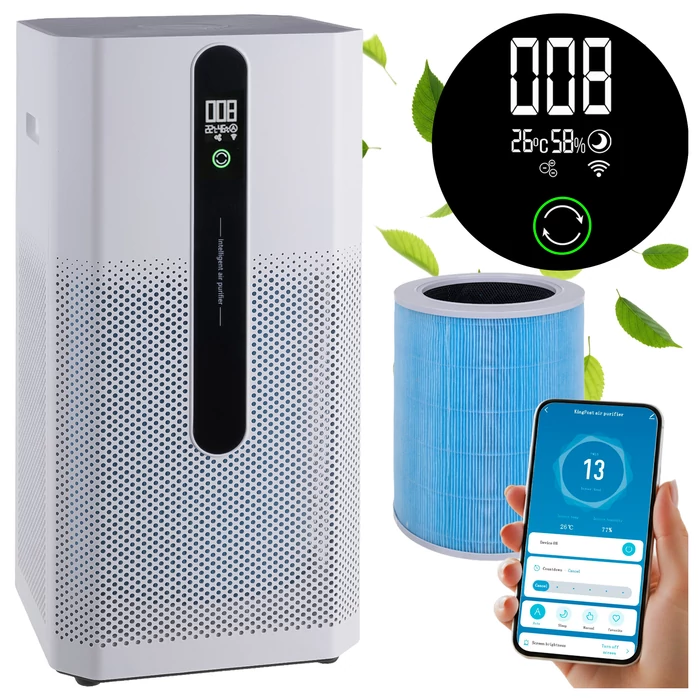 Ruhhy ionizáló légtisztító Wifi-irányítással