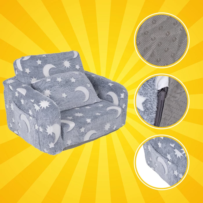 Kruzzel 2 az 1-ben kihúzható gyerekfotelt 