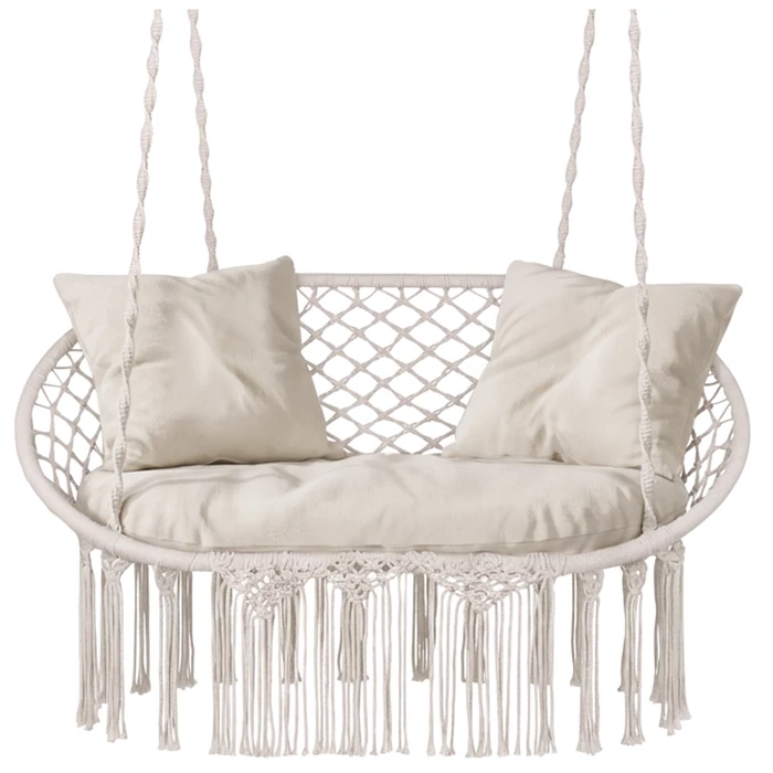 Kétszemélyes gólyafészek hinta - kérmszínű