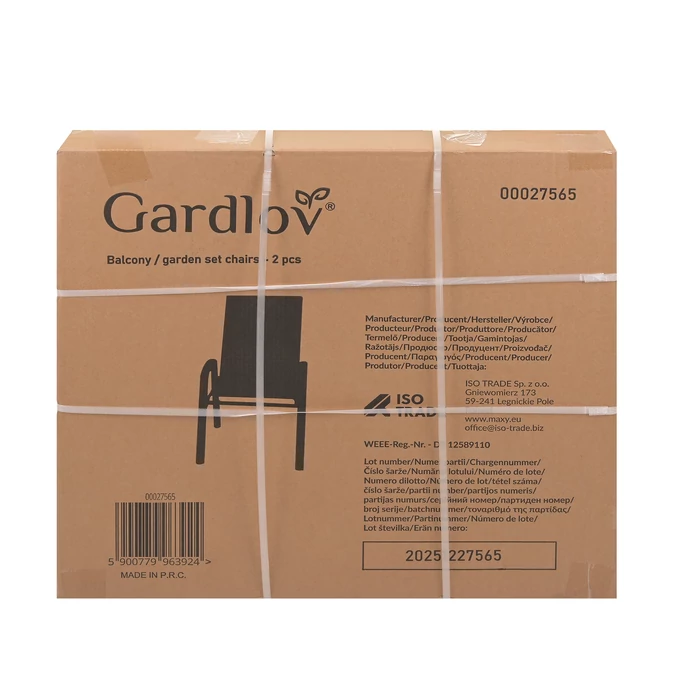 Kerti szék szett - 2 darab