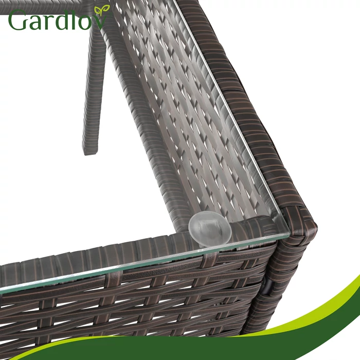 Rattan kerti bútor szett - barna