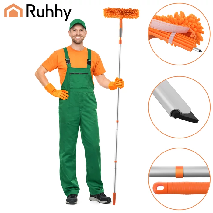 3 az 1-ben teleszkópos ablakmosó