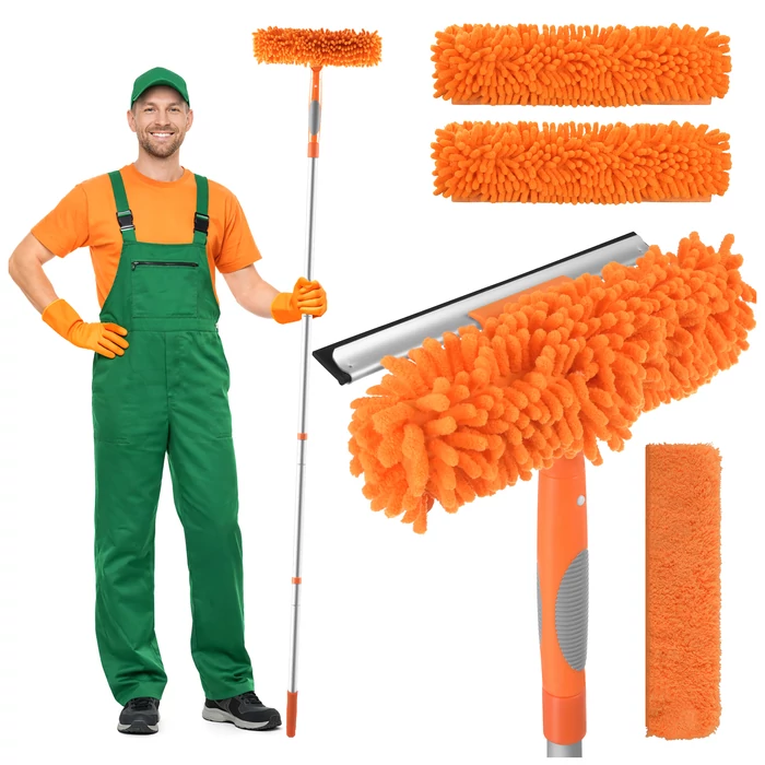 3 az 1-ben teleszkópos ablakmosó