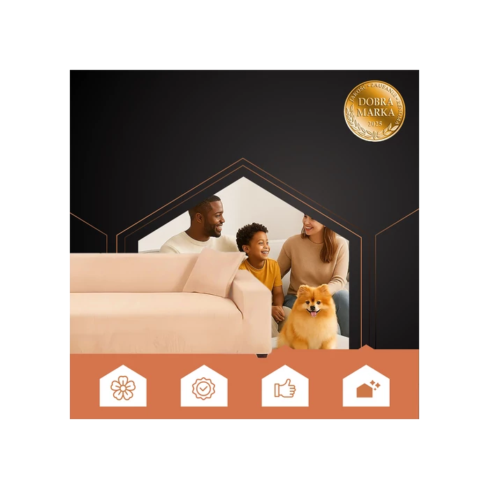 Kanapéhuzat 190-230cm bézs