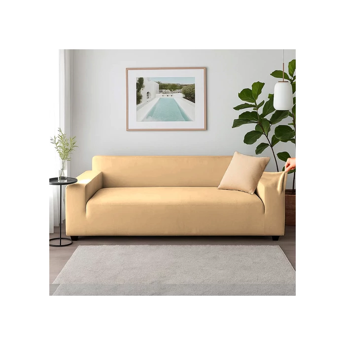 Kanapéhuzat 190-230cm bézs