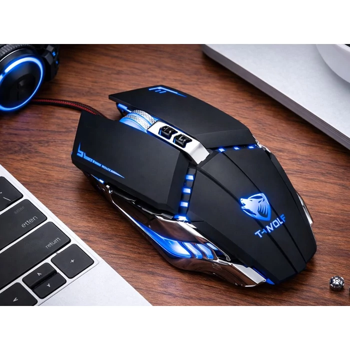 Vezeték nélküli Q15 gamer egér színes háttérvilágítással