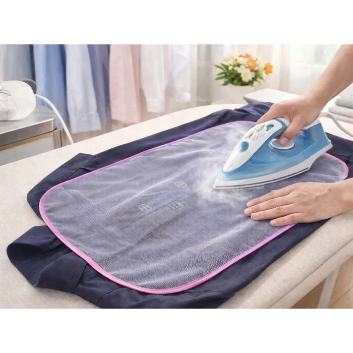 Hőálló ruhavédő háló vasaláshoz, 50 x 30 cm