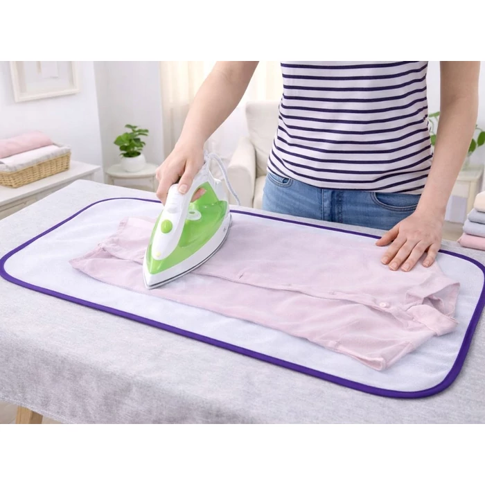 Hőálló ruhavédő háló vasaláshoz, 40 x 90 cm