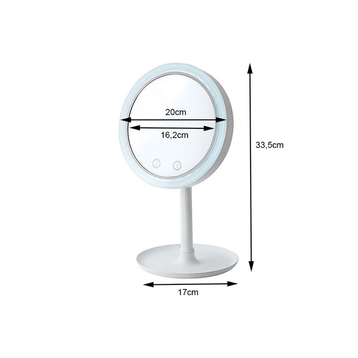 Smink és kozmetikai tükör led ventilátorral