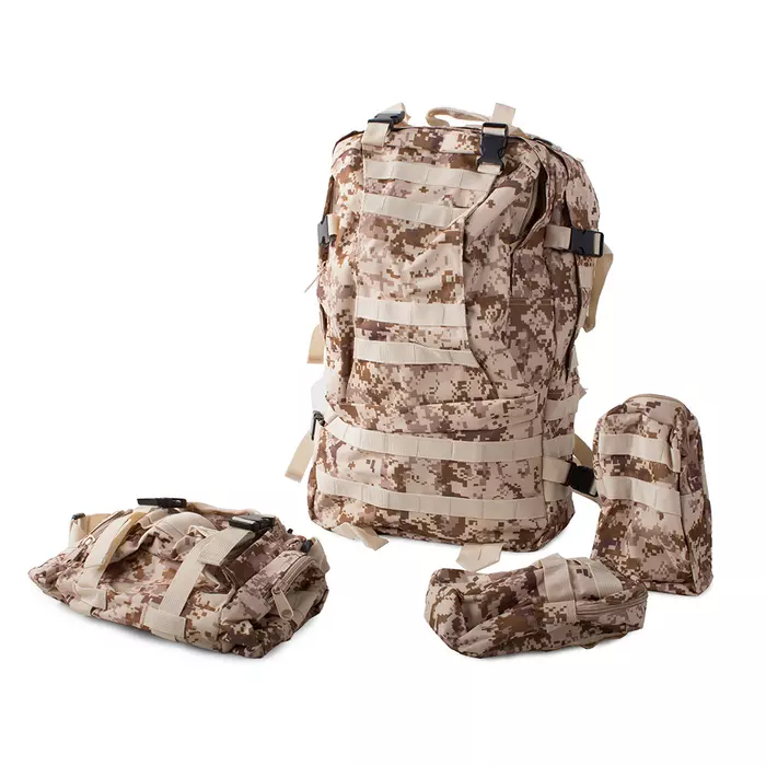 Katonai taktikai hátizsák, barna, 48,5l