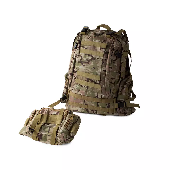 Katonai taktikai hátizsák, világos terepszínű, 48,5l 