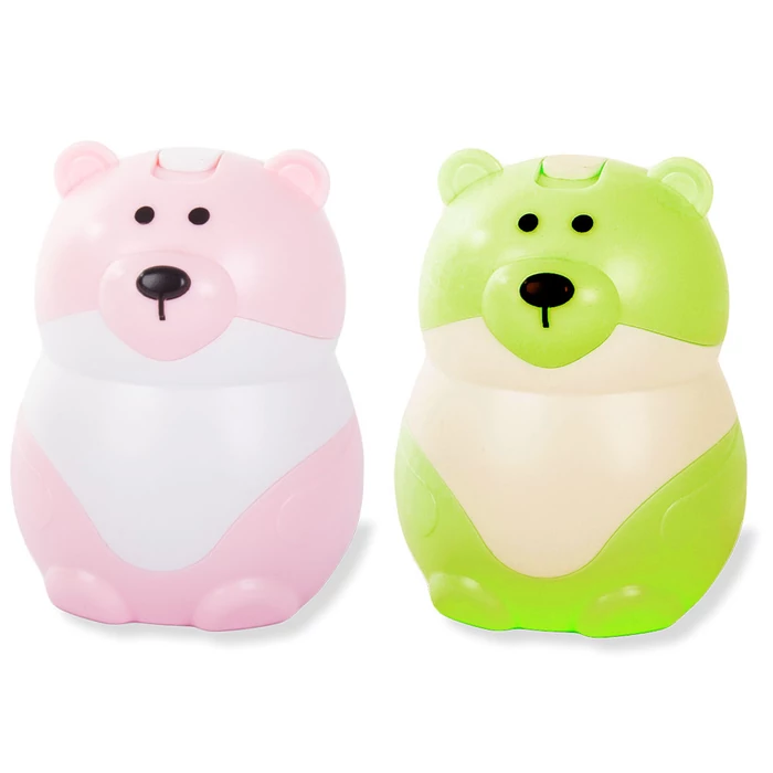 Fogpiszkáló tartó, rózsaszín mackó