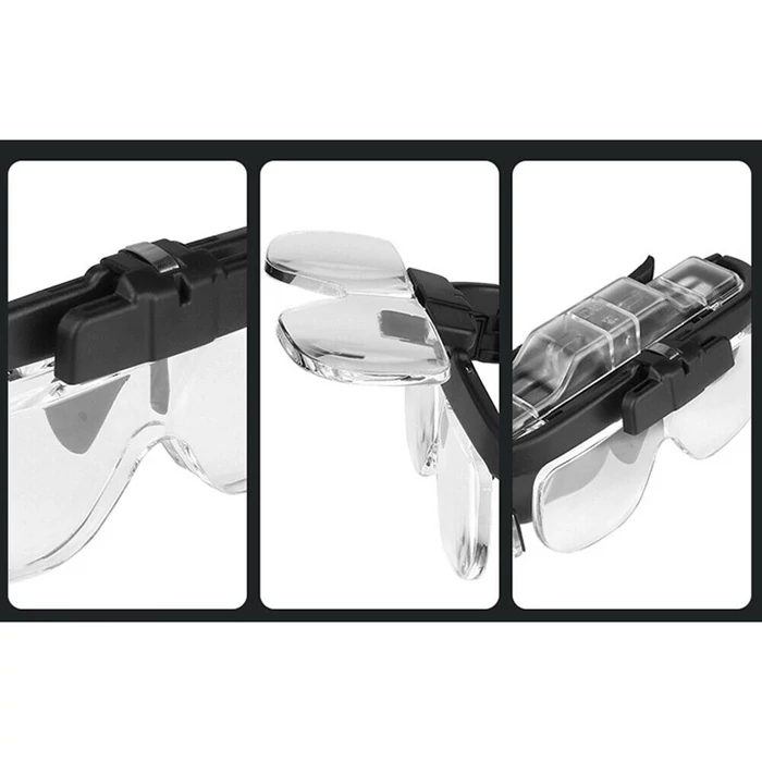 Nagyító szemüveg, LED, 4,5x