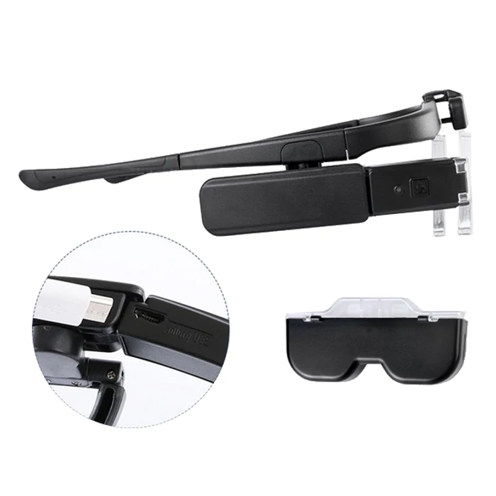 Nagyító szemüveg, LED, 4,5x