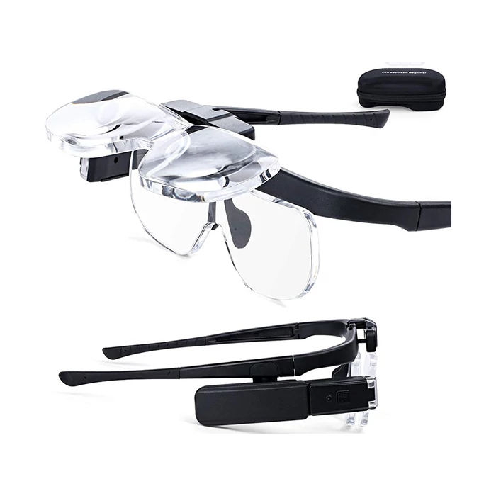 Nagyító szemüveg, LED, 4,5x