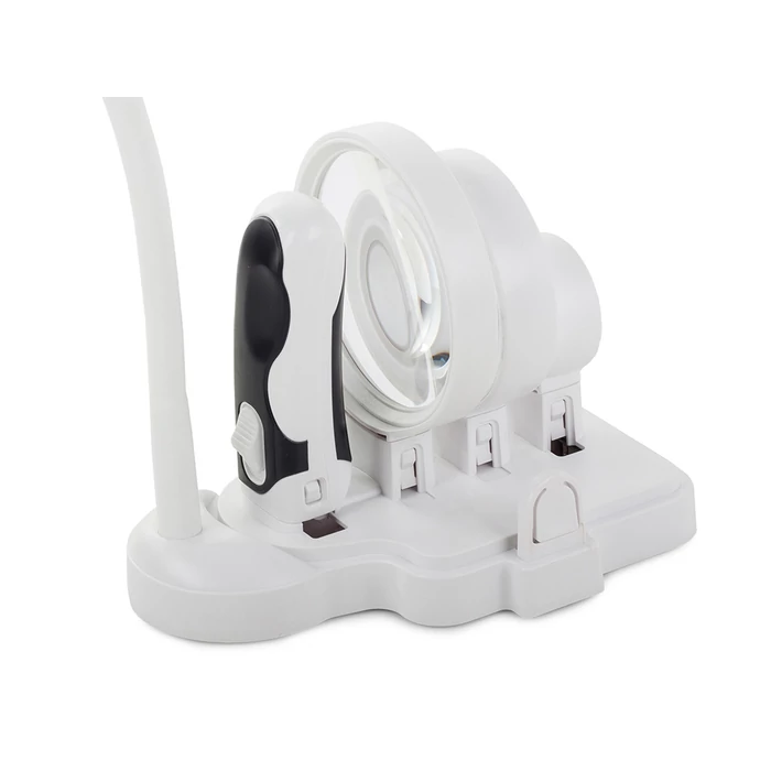 Asztali nagyító 2 az 1-ben, cserélhető lencsék