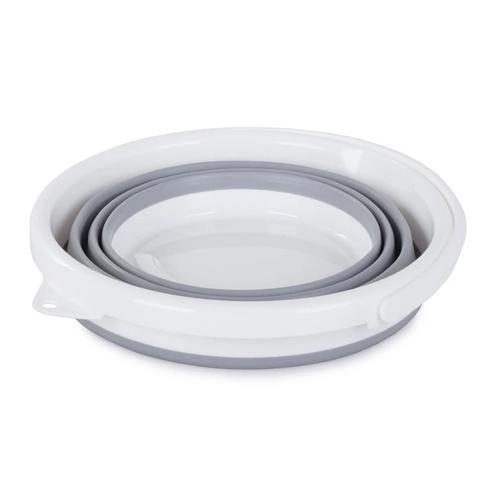 Szilikon vödör, összecsukható, fedeles, 5L