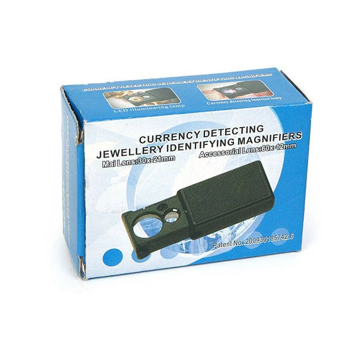 Zsebnagyító UV LED 30x 60x