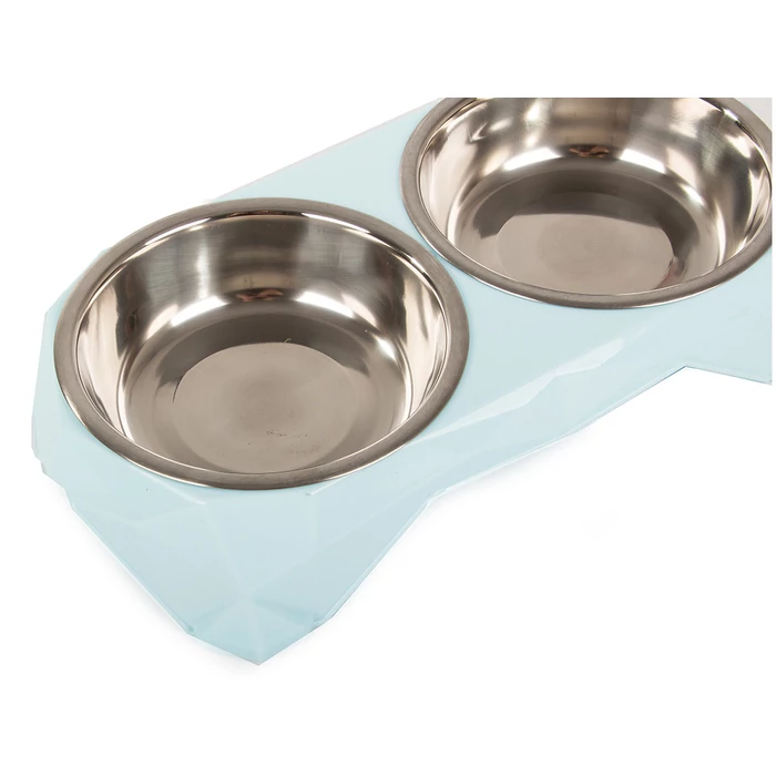 Dupla fémtál, 350ml x2