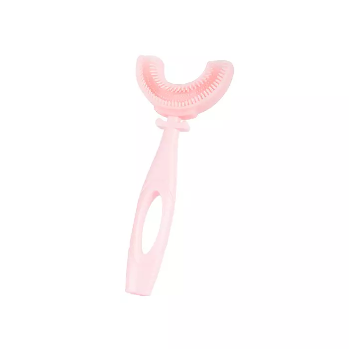 Szilikon fogkefe gyerekeknek rózsaszín
