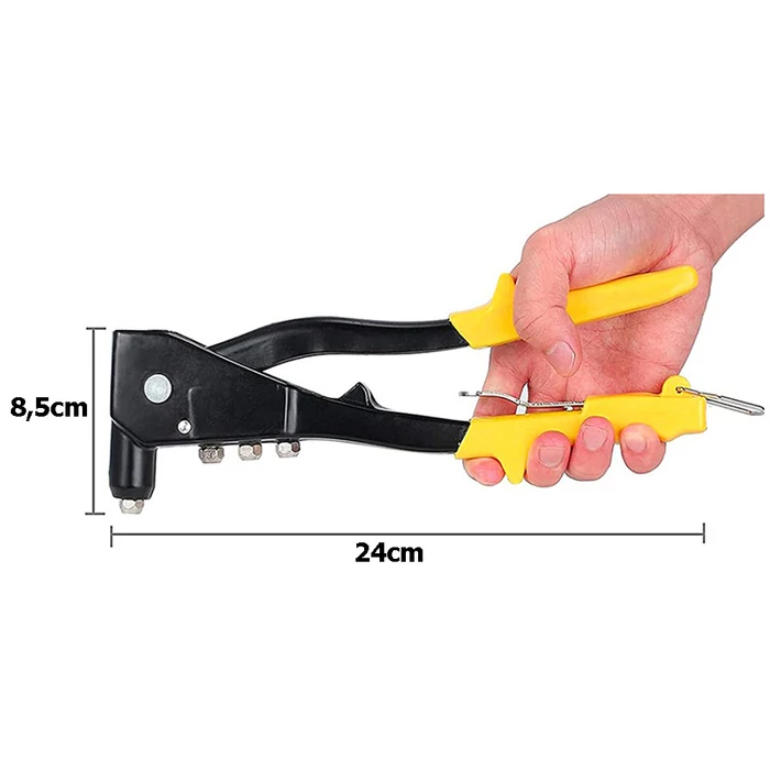 Kézi szegecselő, 4 cserehegy