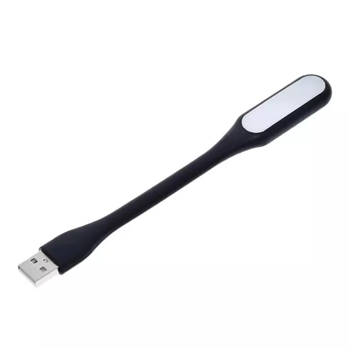 Rugalmas szilikon USB lámpa, fekete