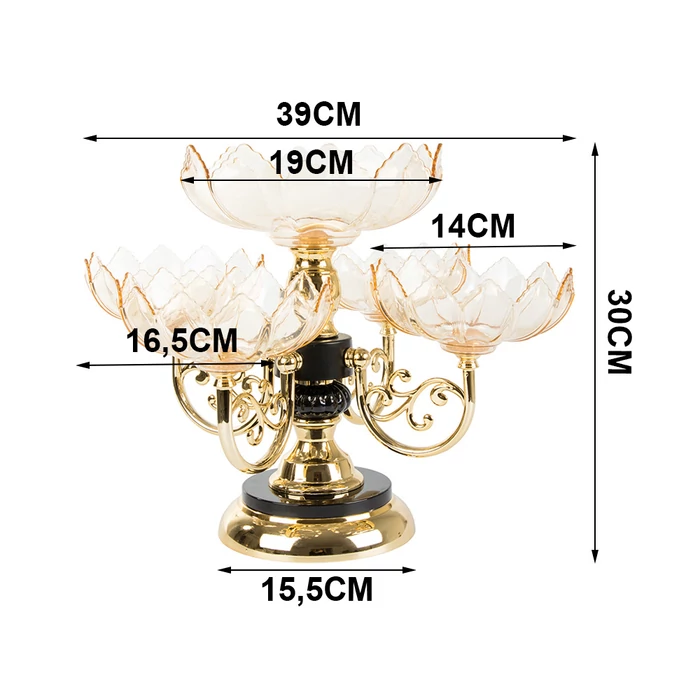 Forgatható Sütemény és Gyümölcs Tál