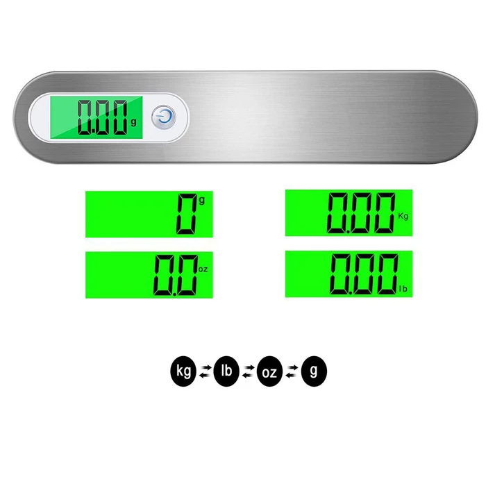 Hordozható poggyász mérleg