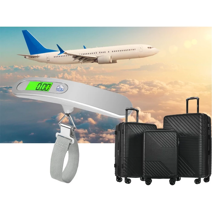 Hordozható poggyász mérleg