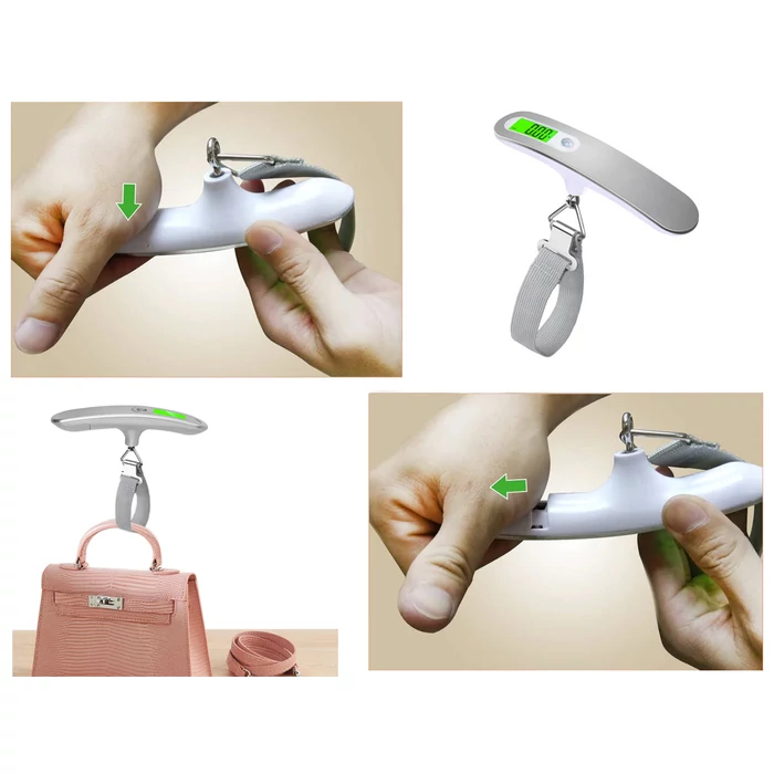 Hordozható poggyász mérleg