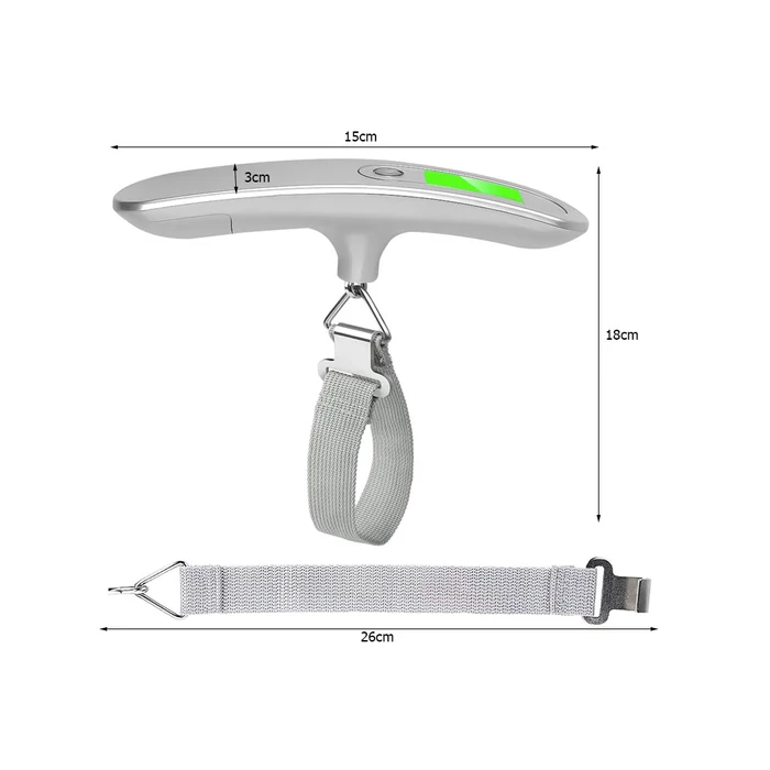 Hordozható poggyász mérleg