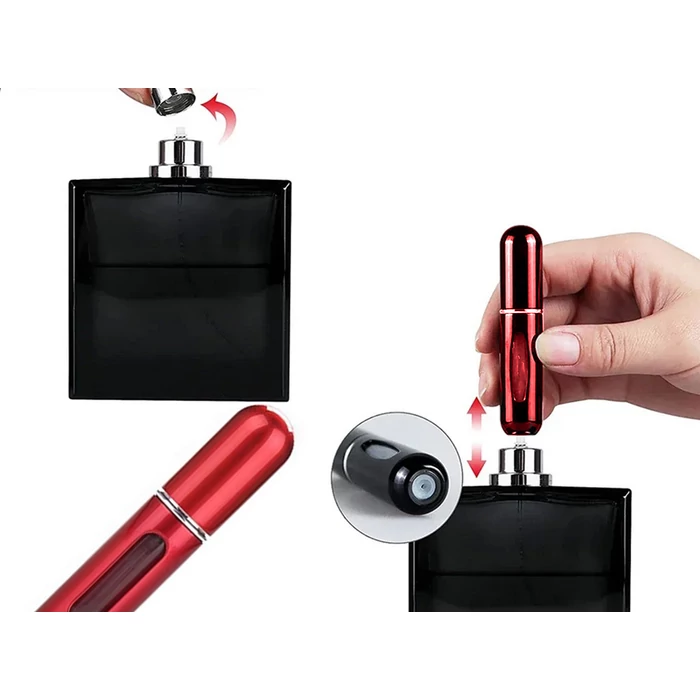 Parfüm utántöltő flakon-Piros